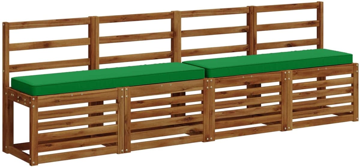 vidaXL Coussin de banc 1 pièce VUGHT 100 % polyester Vert