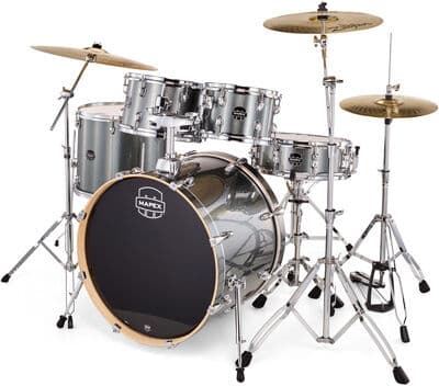 Mapex Venus 5045 Drum Set Bundle VC Steel Blue Metallic