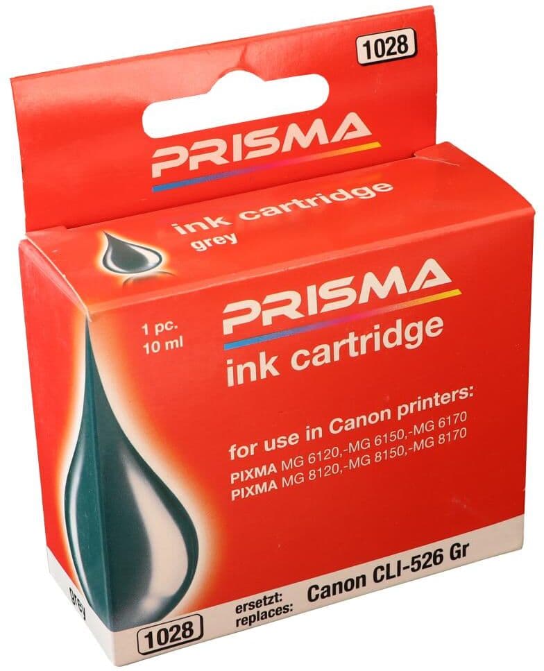 PRISMA 1028 Druckerpatrone für Canon Tintenstrahldrucker, grey, 10 ml