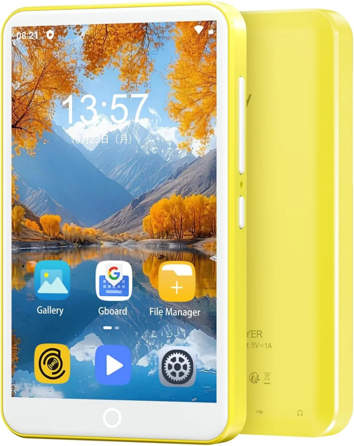 Oilsky 16GB/80GB MP3 Player Android 9.0 with Bluetooth and WiFi, 4.0-inch with speakers, FM radio, eBooks, capacity up to 512GB