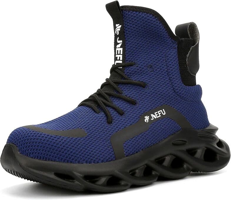 MJYTHF Male Work Safety Boots Indestructible Work Shoes Men Anti-puncture Safety Boots Winter Shoes Men Work Sneakers Steel Toe Shoes