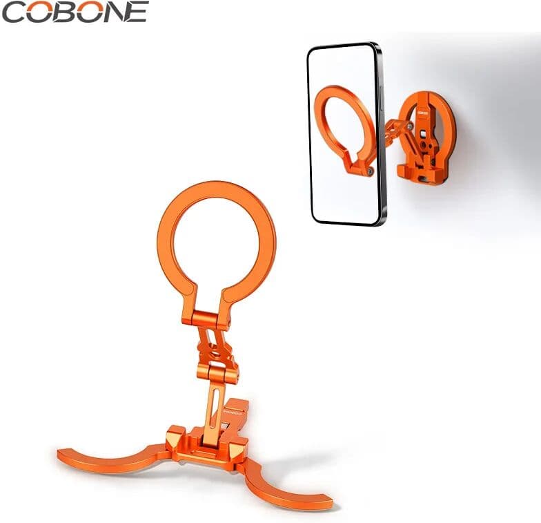 COBONE Double-Sided Magsafe Phone Stand 360° Adjustable Foldable Tripod 1/4