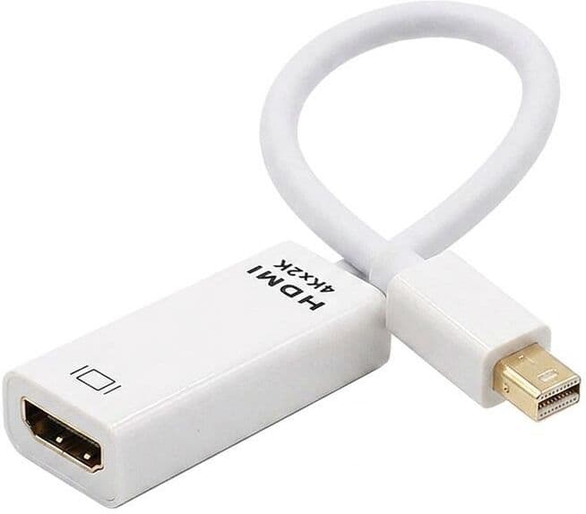 Adaptador Mini DisplayPort para HDMI M/F, 4K UHD, Branco, Novo