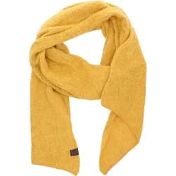 Antonio Damen Strick Schal Bouclé - yellow