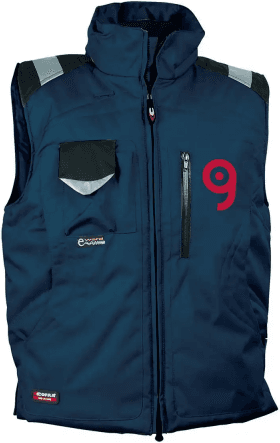 Gilet da lavoro Polar Cofra, imbottito e resistente Personalizzate o neutre Cofra