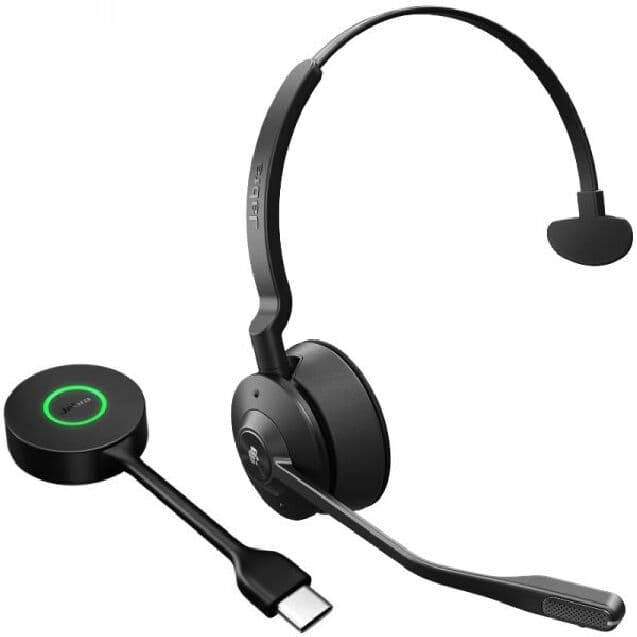 Jabra GN Jabra Engage 55 SE Mono MS USB-C Casque sans-fil DECT avec sécurité accrue et qualité sonore supérieure, pour des appels efficaces quel que soit le