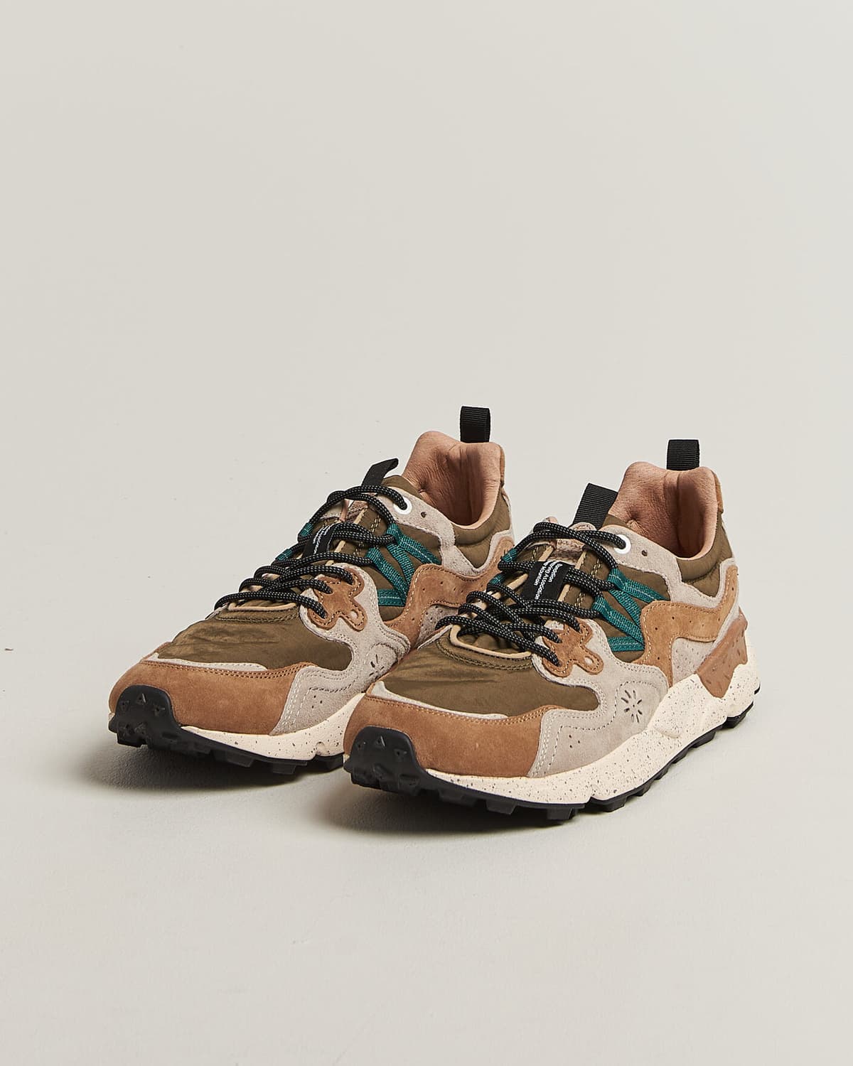 Flower Mountain Yamano 3 Suede/Nylon Sneaker Cream/Brown men 43 Brun