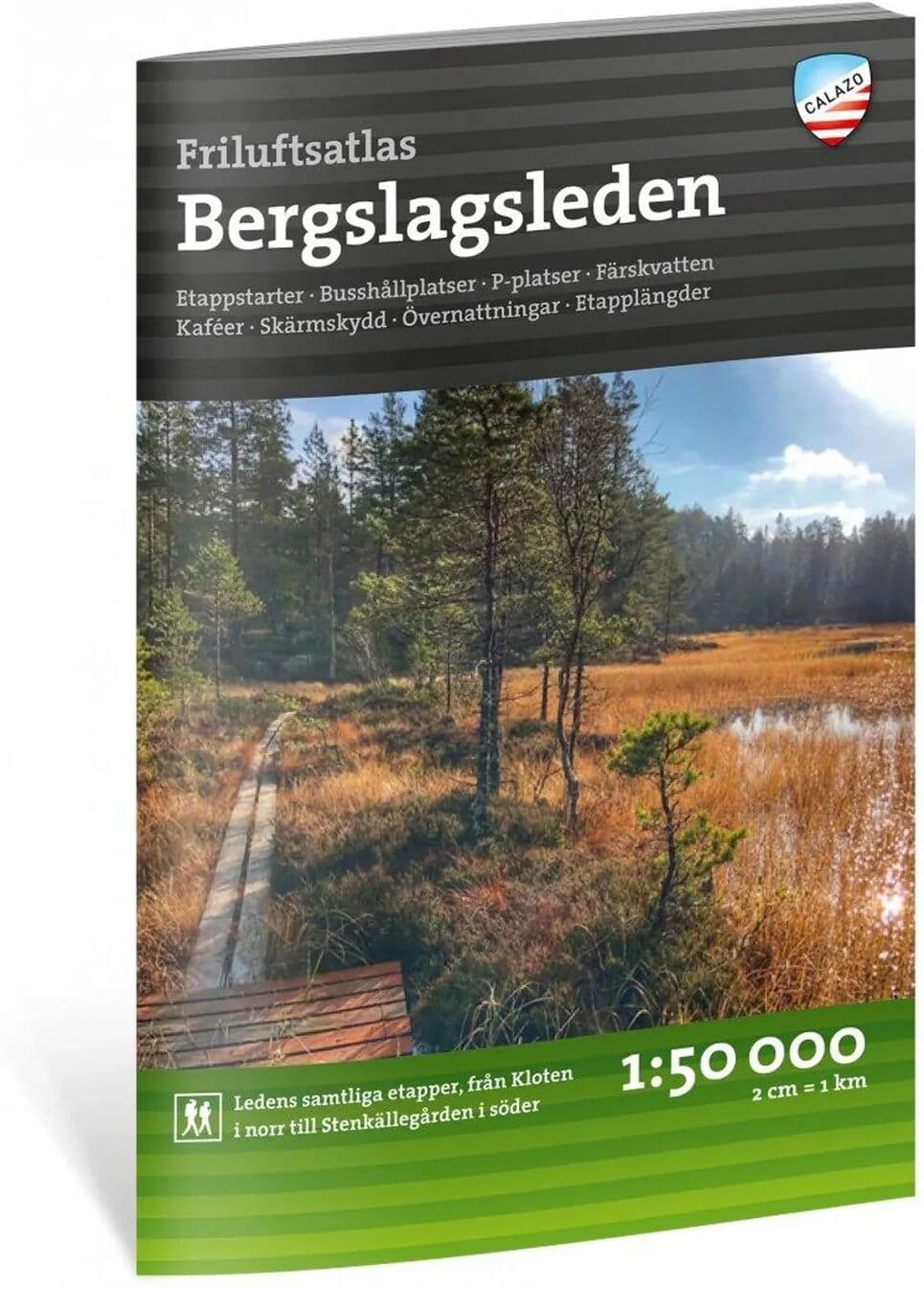 Calazo International Bergslagsleden Friluftsatlas 1:50 000