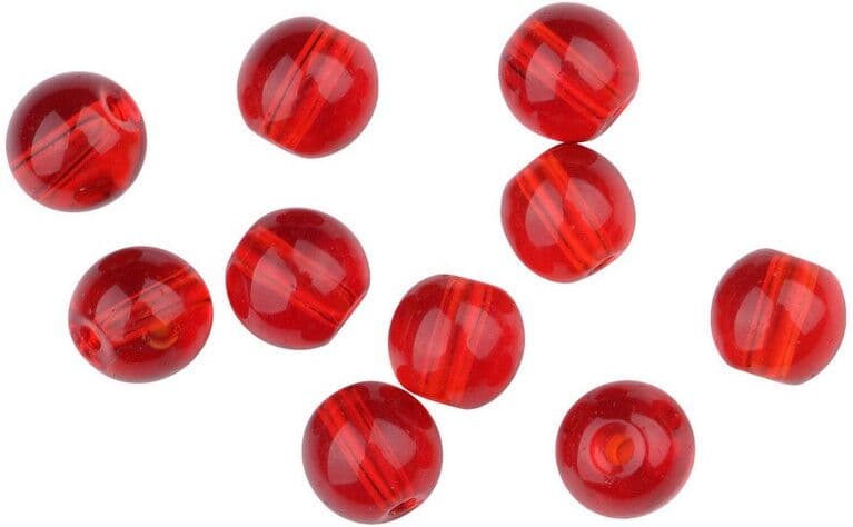 Spro Glass Bullet Weight Beads-Red Ruby