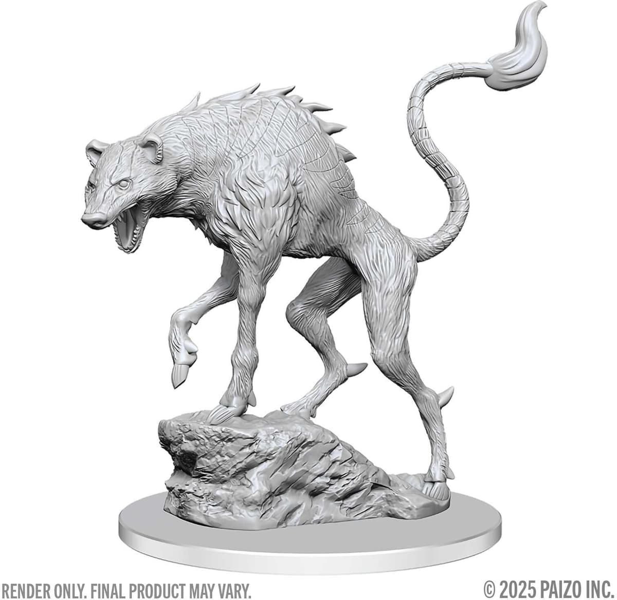 Pathfinder Battles Deep Cuts Unpainted Leucrotta Miniature - Wiz Kids LLC - Ages 14+