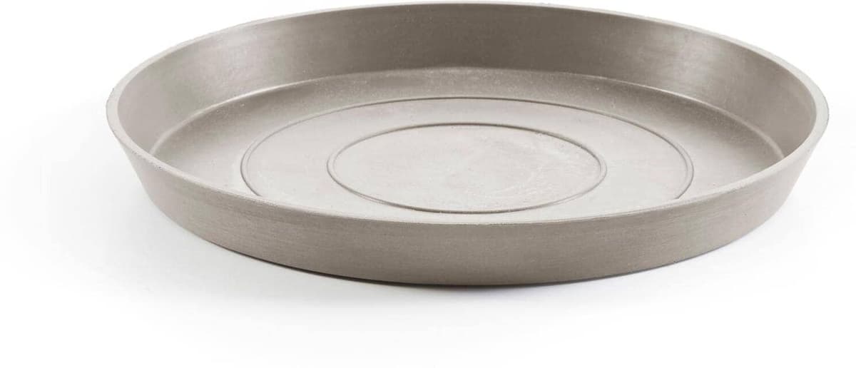 Blumentopfuntersetzer ECOPOTS, grau (taupe), B:37cm H:3,5cm, Kunststoff, Untersetzer, Blumentopfuntersetzer taupe Einheitsgröße