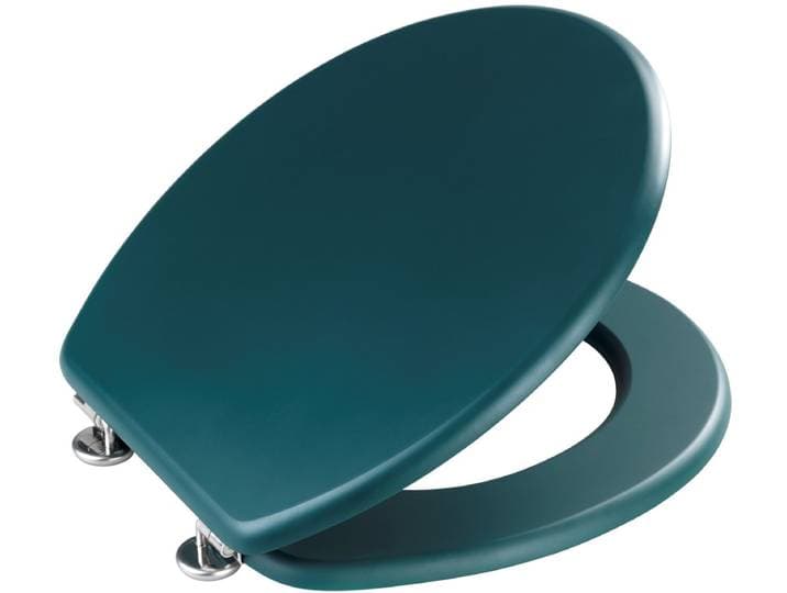 WENKO WC bril Prima - mat donkergroen MDF - FSC hout - RVS scharnieren - Toiletbril - Toiletzitting - Donkergroen