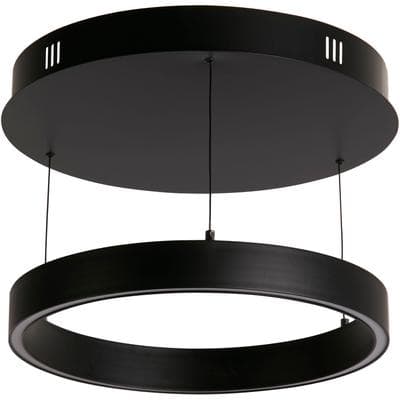 SEARCHLIGHT LED-Hängeleuchte "Hängeleuchte Layla, 1-flammig", schwarz, 1, Ø 44cm H: 12,5cm, 1 Stk., Leuchten, Höhenverstellbar auch in Betrieb