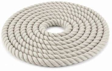 HiNelson Cima ormeggio al metro Gherlino a 3 legnoli Bianco Rope 10 mm