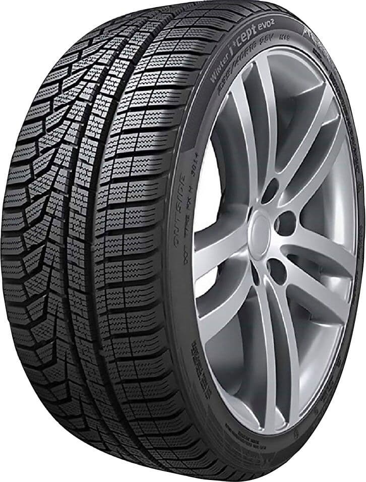 Winterreifen HANKOOK "WINTER I*CEPT EVO2 W320A", schwarz, 225mm / 55 % R 19 99V, Autoreifen, 225/55 R19 99V