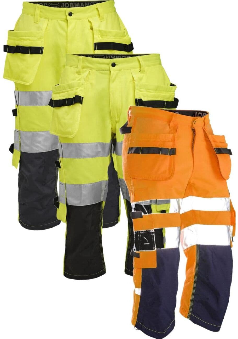 Jobman 2217 Piratshorts Hi-Vis Orange / Navy D104