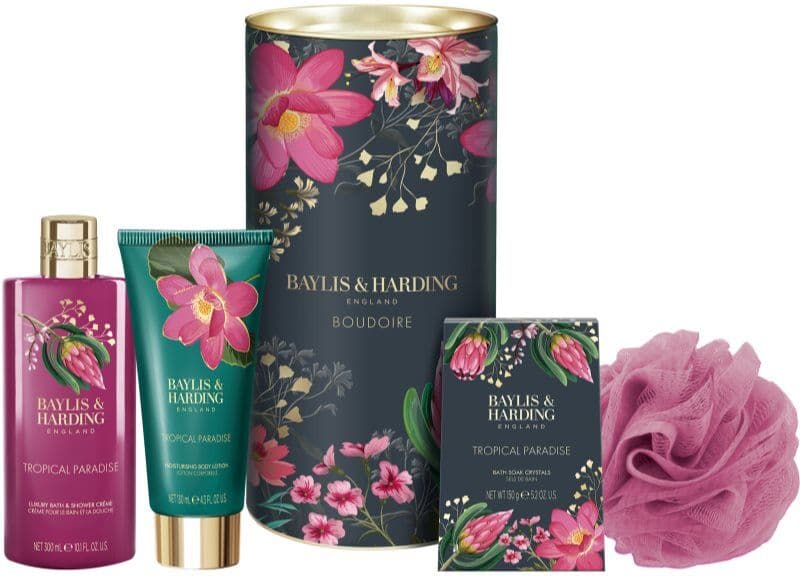 Baylis & Harding Boudoire Tropical Paradise Gift Set tin box