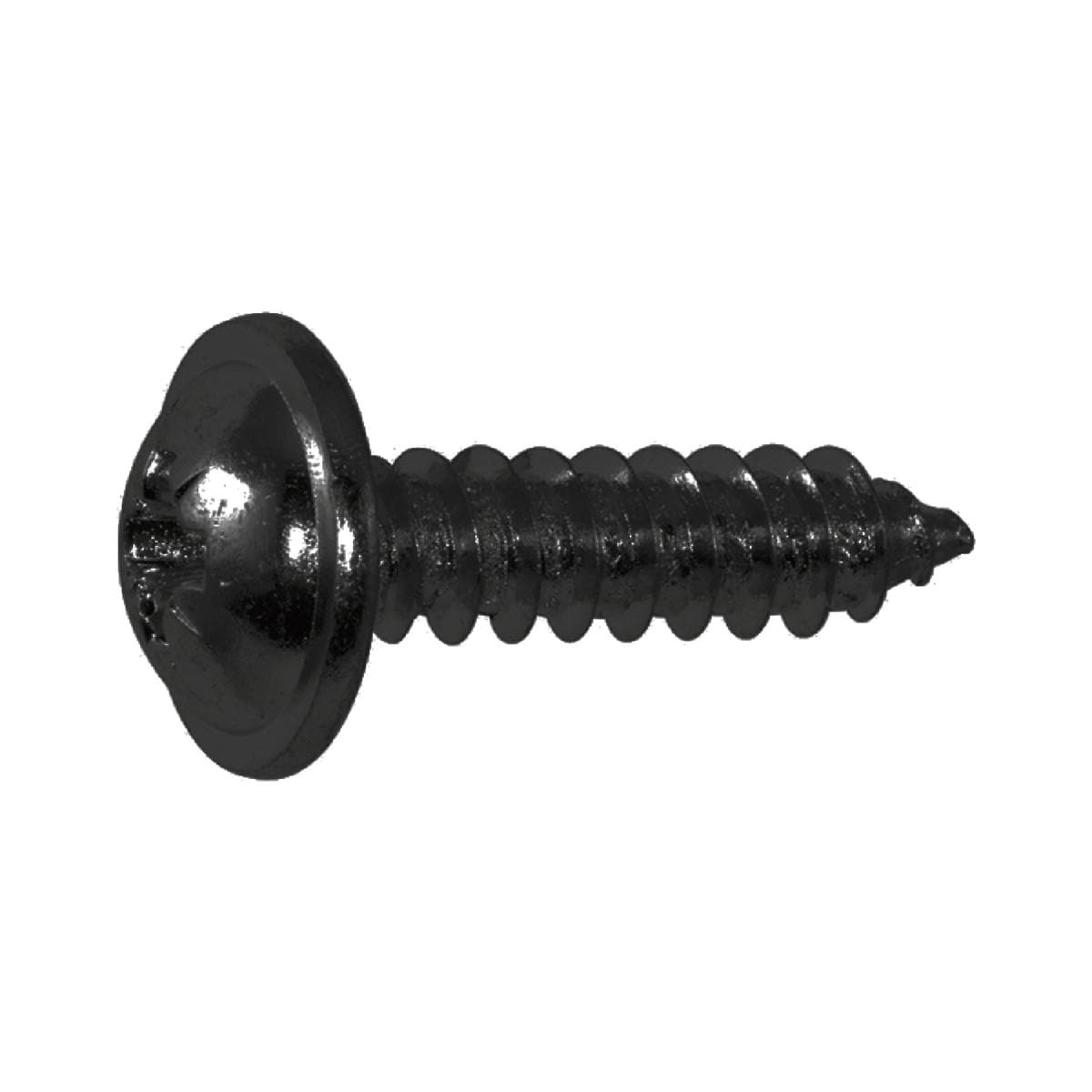DIN968C 4.2x 13 Phillips Kreuzschlitz verzinkt schwarz Blechschraube mit Bund