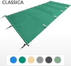 Piscine Italia Copertura barre 4 stagioni CLASSICA 580gmq - piscina RETTANGOLARE 9x4m
