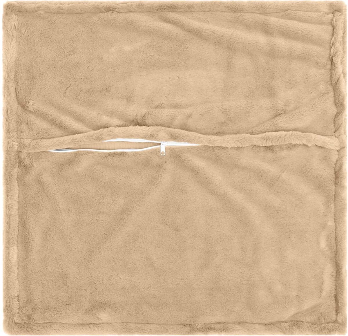 vidaXL Housse de coussin 2 pc HOUTEN Crème 65 x 65 cm