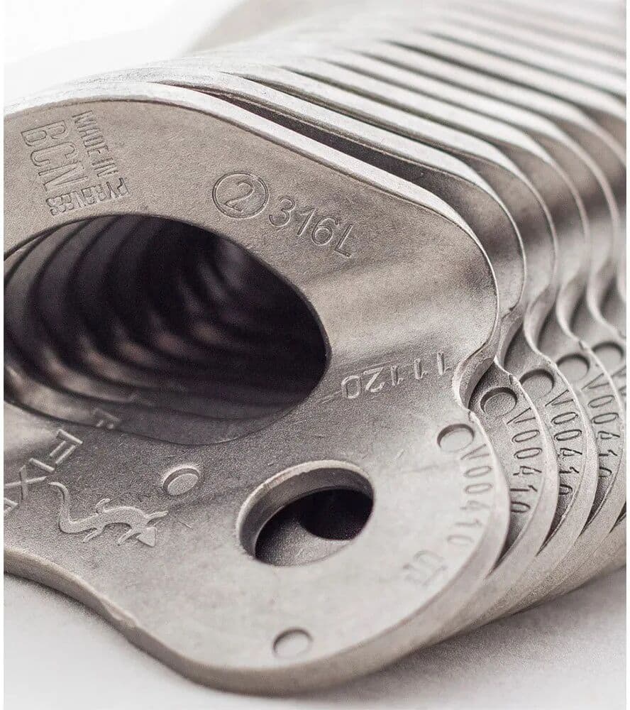 Fixe Climbing Gear Plaqueta De Anclaje 1 M10 Pack 316l 100 Unidades Silver One Size