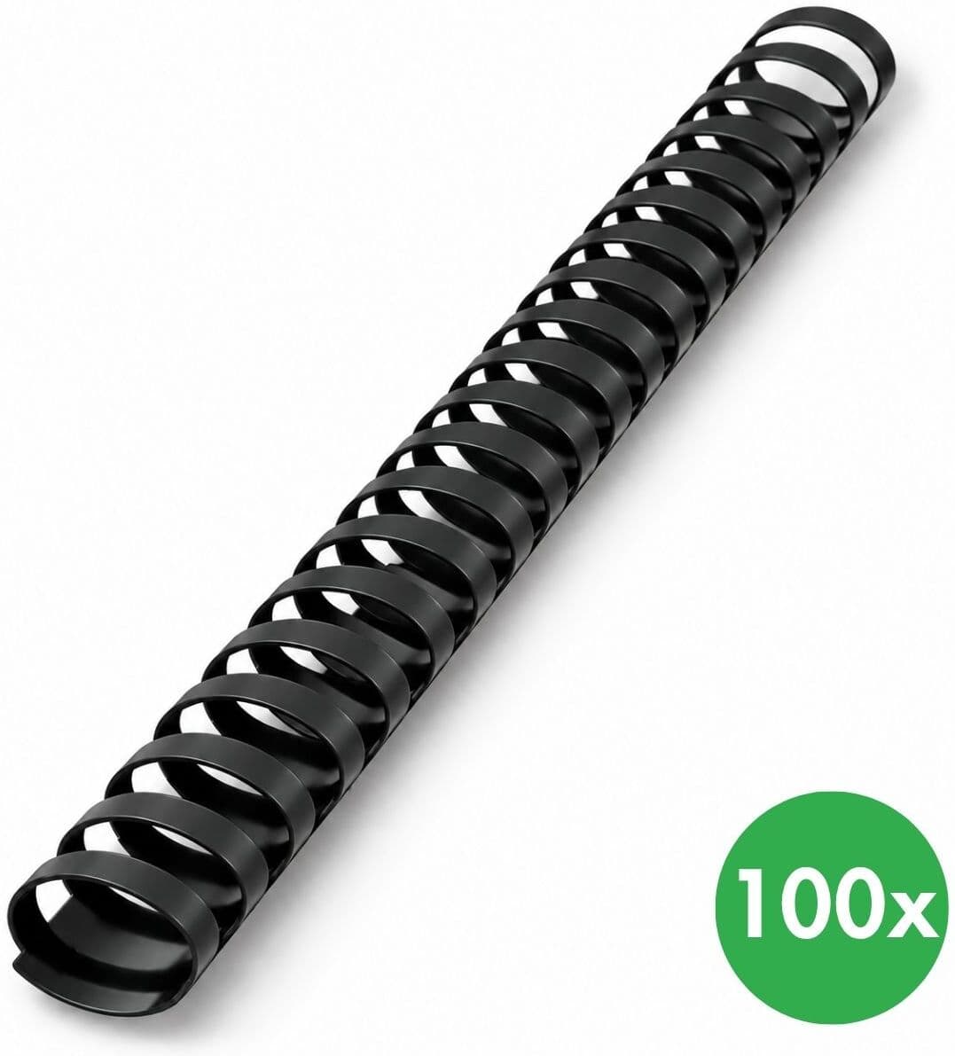 B2B Partner Plastový hřbet 32 mm, černý, balení 100 ks