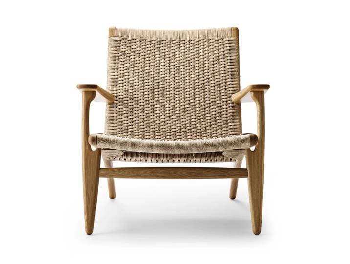 Carl Hansen - CH25 Sessel, Eiche geölt / Naturgeflecht
