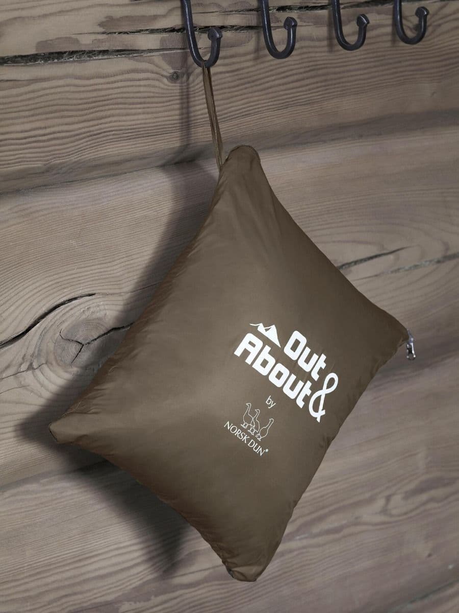 Norsk Dun Out&about; Dunpledd 130x170 Brun
