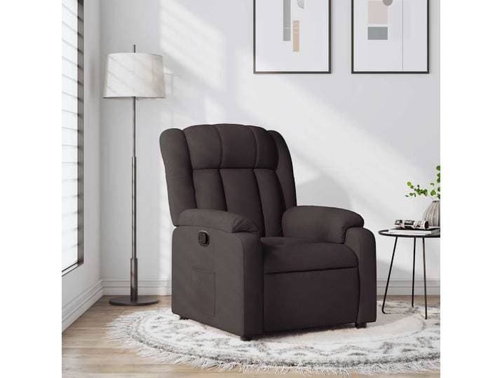 vidaXL Relaxsessel Dunkelbraun Stoff