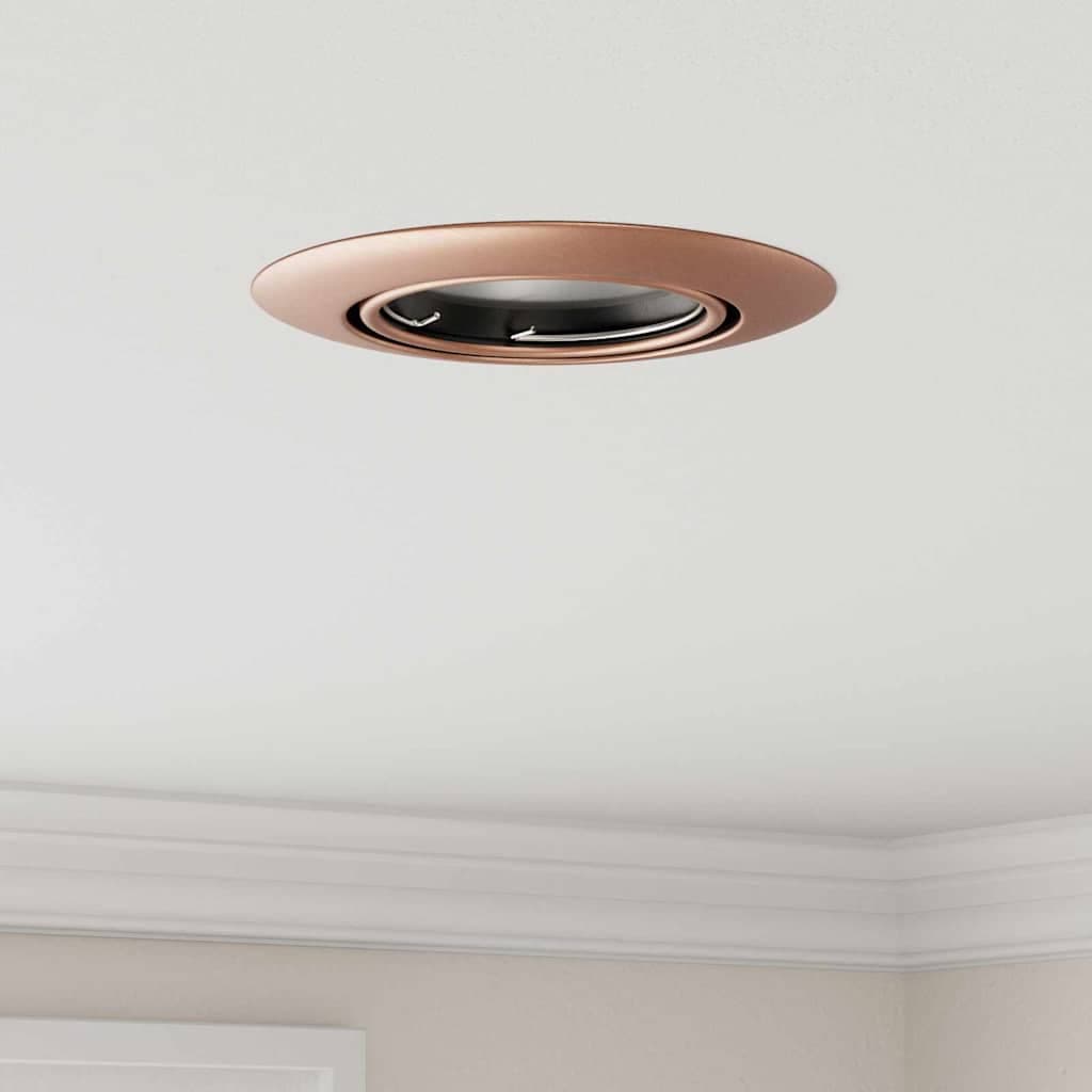 vidaXL Foco 6 uds. Cobre 9 x 9 x 2.5 cm Metal Cobre