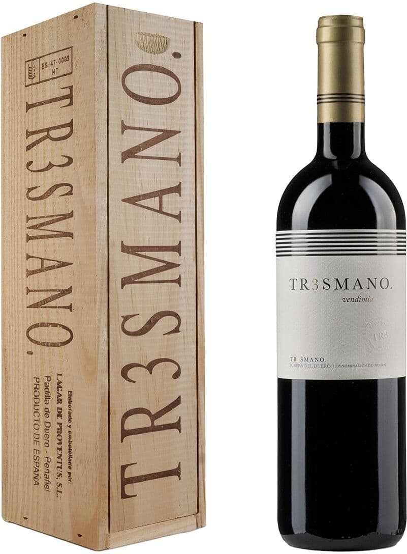 Tr3smano Estuche vino tinto Vendimia tempranillo 2021 Ribera del Duero.