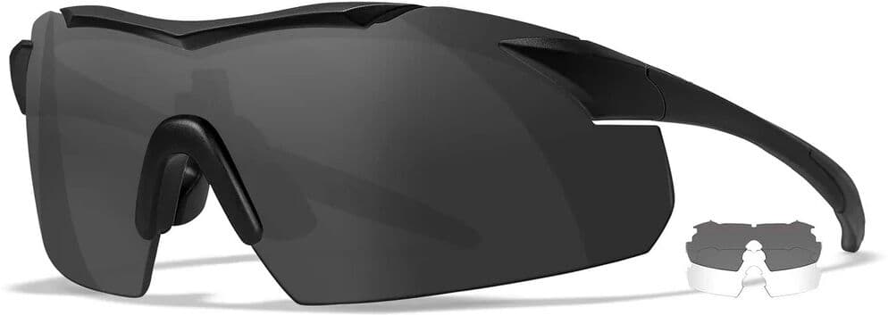 Wiley X WileyX Vapor Grey/Clear Matte Black Frame