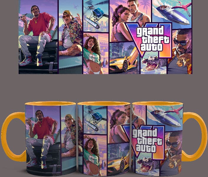 GTA VI bögre (Narancssárga)
