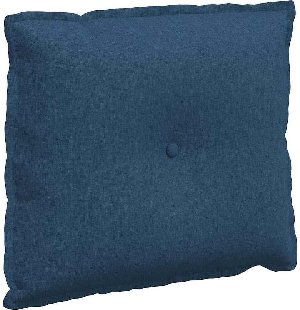 vidaXL Coussin de Dos Bleu 60 x 50 x 19 cm tissu
