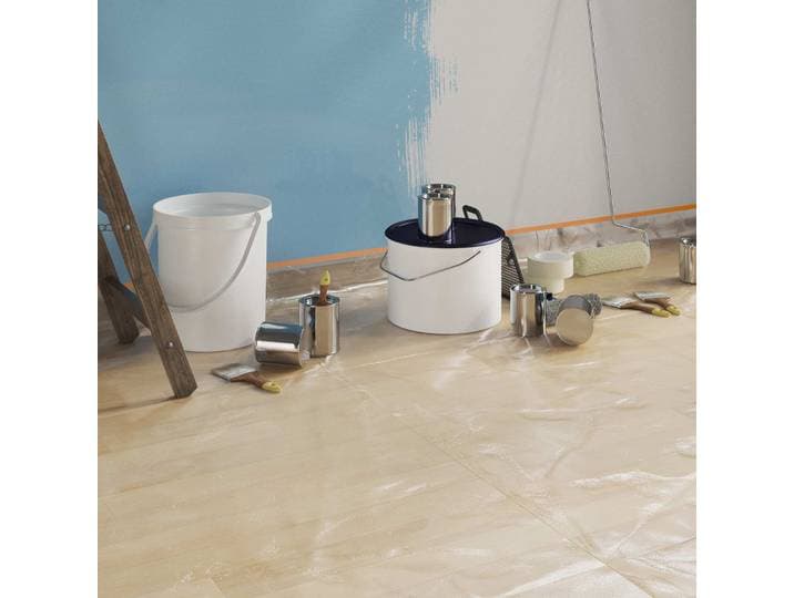 vidaXL Staubschutzfolie mit Klebeband 6 stk. Transparent 110 x 3300 cm