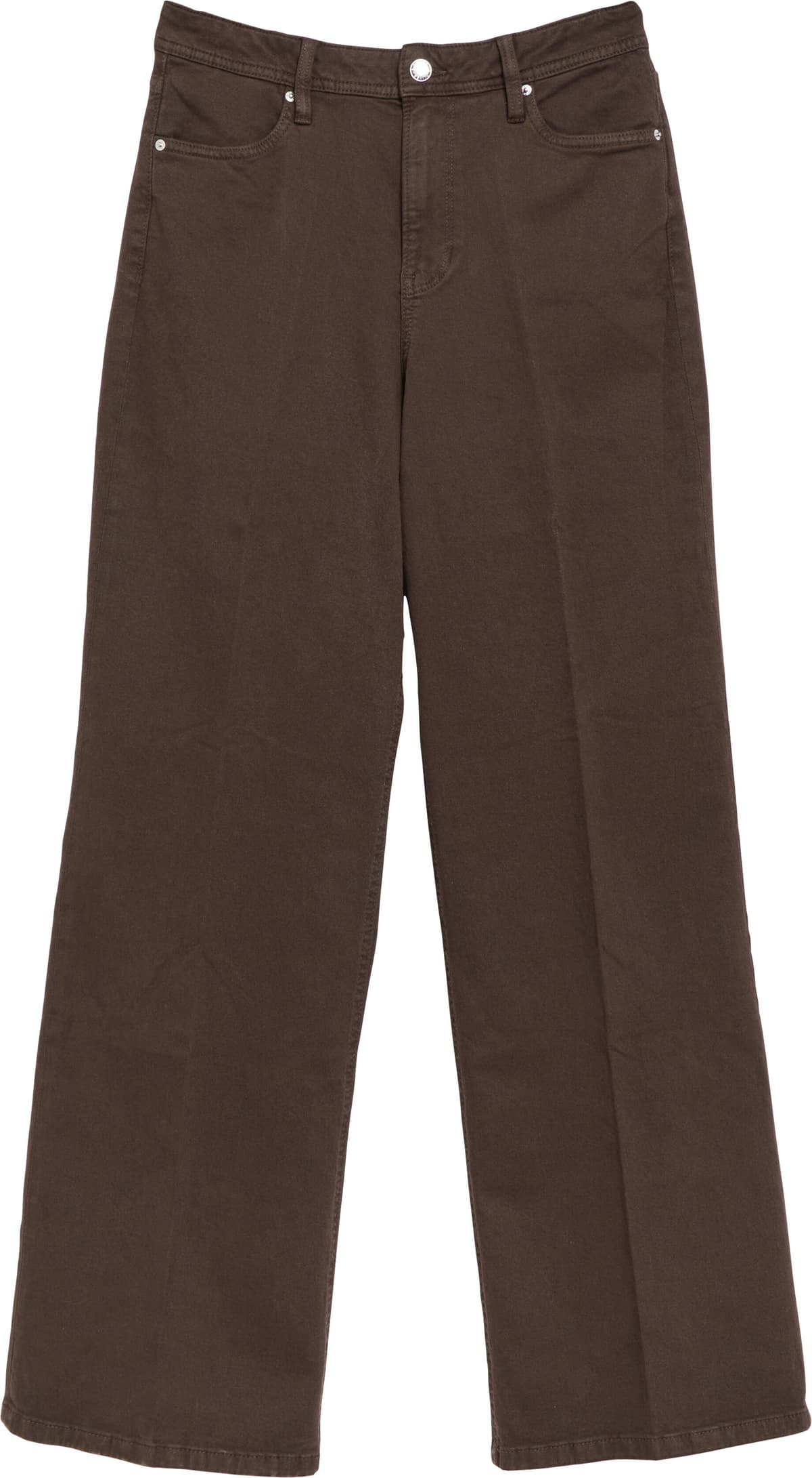 5-Pocket-Jeans S.OLIVER, Damen, Gr. 44, Länge 32, braun, Obermaterial: 98% Baumwolle, 2% Elasthan, unifarben, Jeans 5-Pocket-Jeans, Regular Fit, weites Bein braun 44, Länge 32
