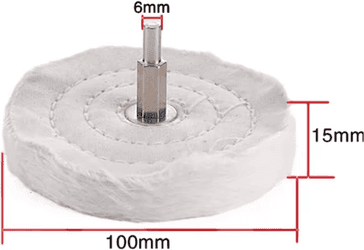Inspire Picks 4 Inch Cloth Polishing Wheel 100mm Buffing Mop For Drills & Grinders 100mm