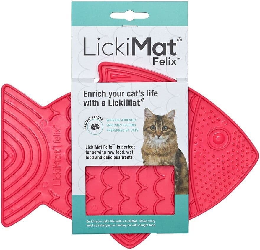 Lickimat Felix Slickmatta Till Katt Rosa