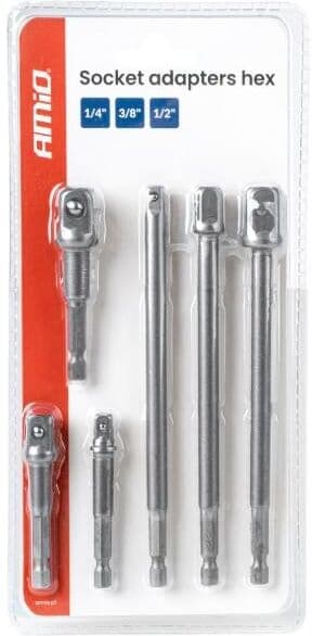 AMiO 04781 Set adaptoare marire / reducere, clichet
