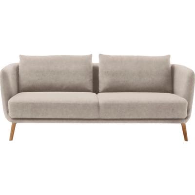 3-Sitzer "Pearl - 5 Jahre Hersteller-Garantie, auch in Bouclé", beige (sand), B:210cm H:71cm T:91cm, 100% Polyester, SCHÖNER WOHNEN-KOLLEKTION, Sofas, Maße (B/H/T): 210/71/91 cm, Füße Massivholz