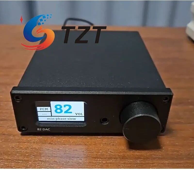 TZT Rod Rain Audio (Black/Silver) B2 DAC Bluetooth 5.4 Receiver USB Sound Card with QCC3084 & Dual ES9039Q2M