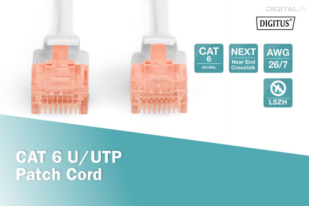 Digitus DK-1617-300 Cat.6 U/UTP LSZH 30m szürke patch kábel