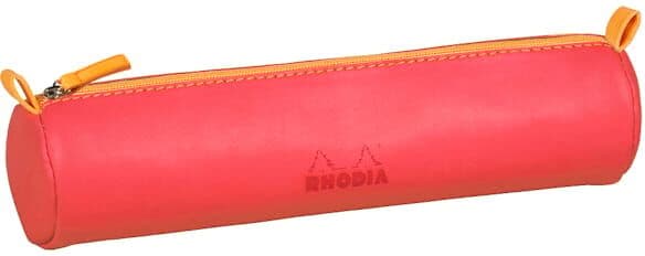 Rhodiarama round pencil case coral