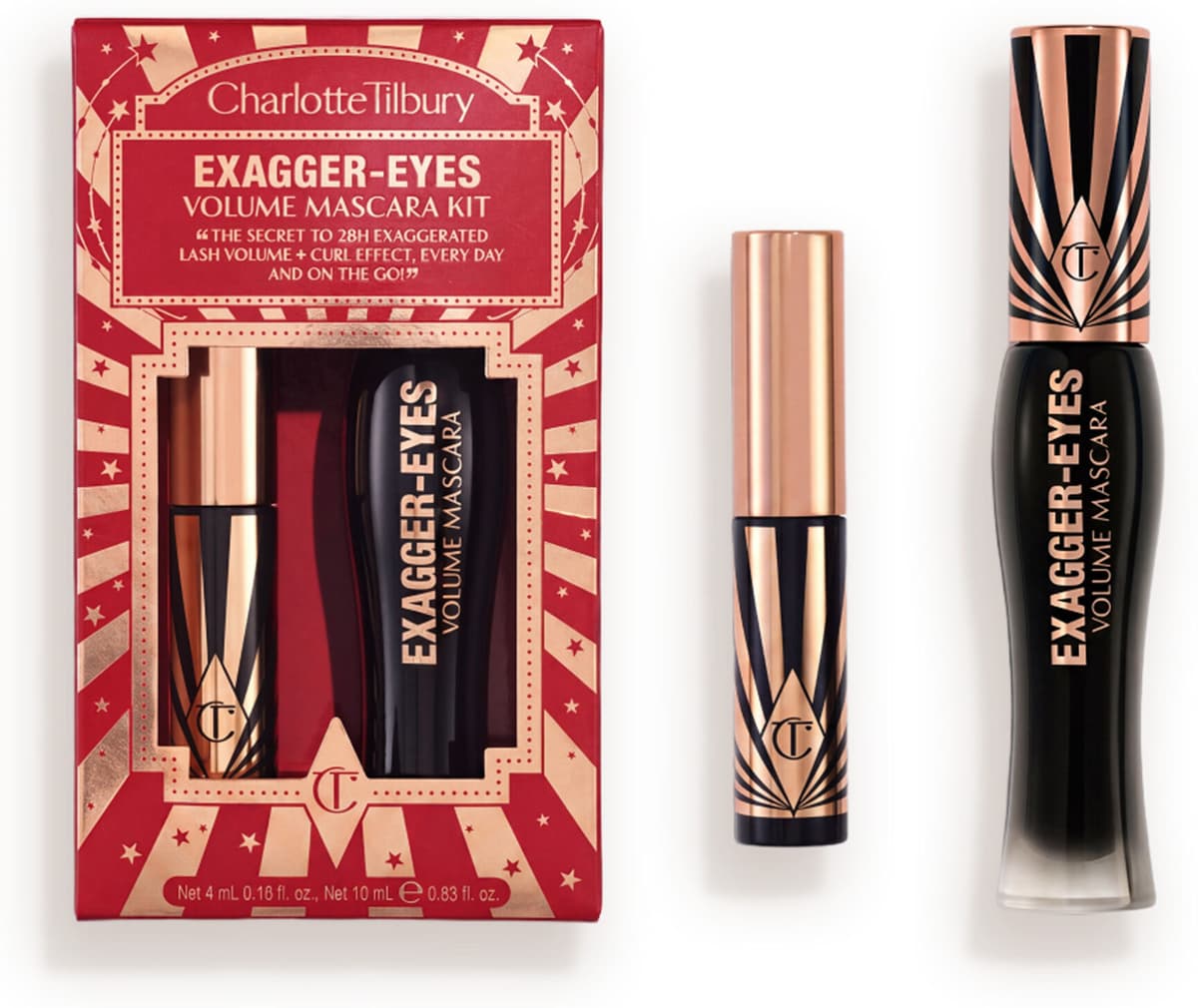 Exagger-eyes Mascara Volume Mascara Kit - Eye Kit Gift Set Charlotte Tilbury 17485 Exagger-eyes Volume Mascara Kit Size: