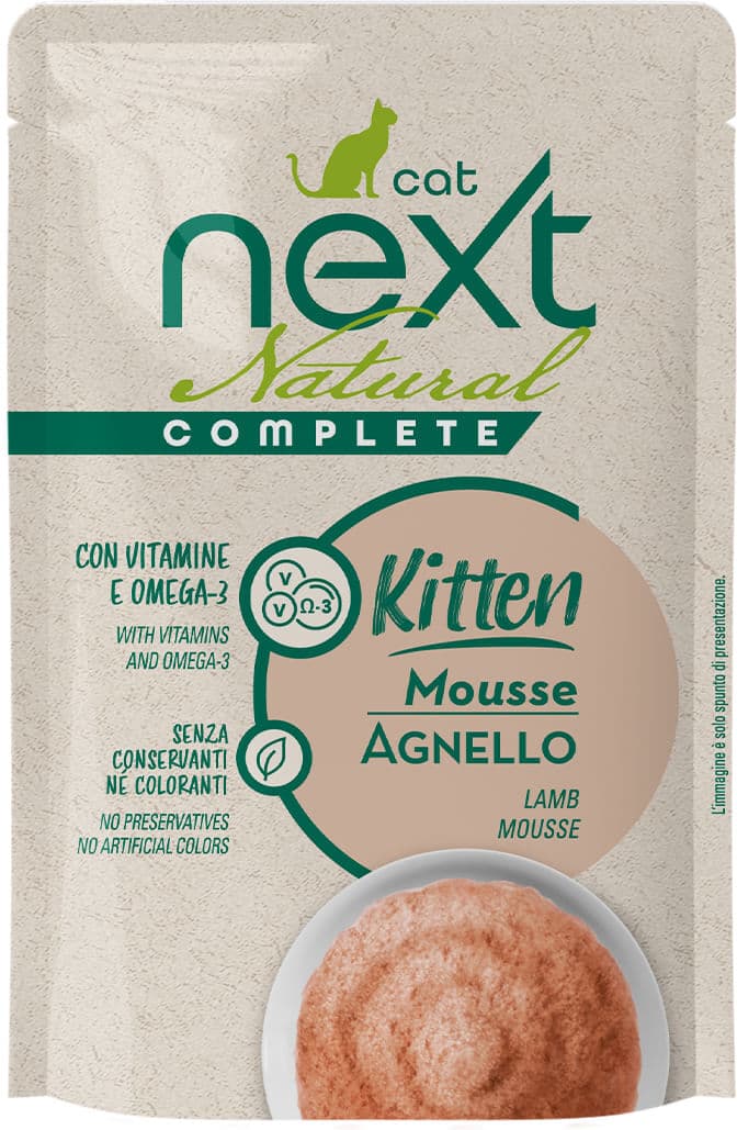 Next Cat Natural Complete Kitten Mousse Busta Multipack 30X70G AGNELLO