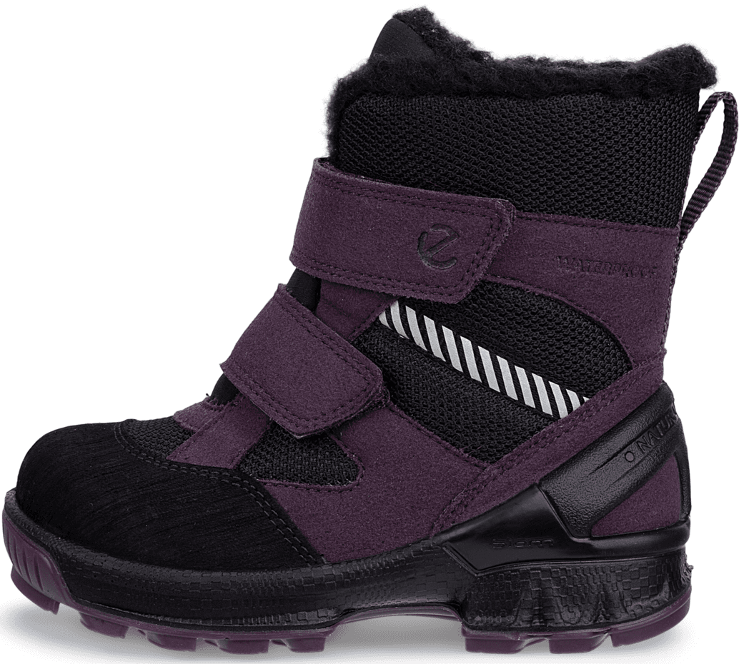 Ecco Kids' Biom Hike I High Boot Black/mauve/black, 25