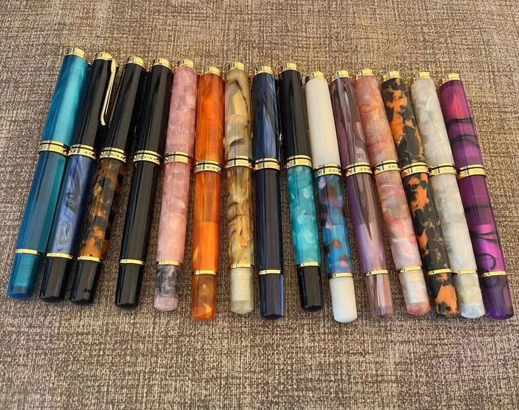 NONE ADMOK M800 Acrylic Piston Fountain Pen BOCK/Schmidt Soft Smooth No.6/35# Nib Inking Copy Students Writing Gift Pen Gift