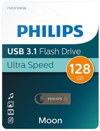 Philips Pendrive Moon Edition 128 GB USB 3.1. Blanco / Azul