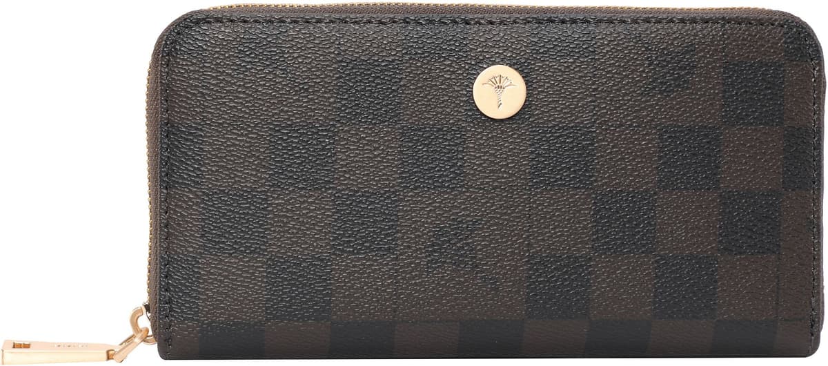 Joop! Geldbörse JOOP "cortina piazza melete purse lh11z", Damen, braun (seal, braun), Lederimitat, Kleinlederwaren Geldbörse, mit Allover Print seal, braun Einheitsgröße