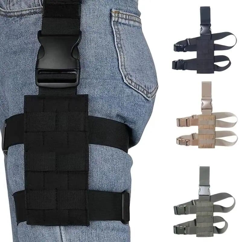 NONE Universal MOLLE Drop Leg Holster Adjustable Thigh Rig Platform Tactical Pistol Holder For Paintball Airsoft Hunting Activities